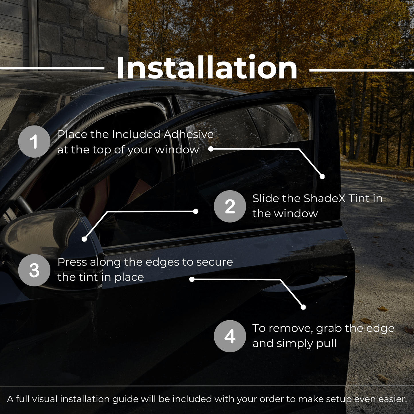 ShadeX™ Removable Window Tint